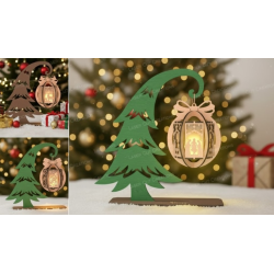 DIY MDF Christmas Lantern Kit - Paint & Glow