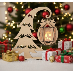 DIY MDF Christmas Lantern Kit - Paint & Glow