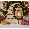 DIY MDF Christmas Lantern Kit - Paint & Glow