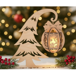DIY MDF Christmas Lantern Kit - Paint & Glow
