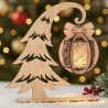 DIY MDF Christmas Lantern Kit - Paint & Glow
