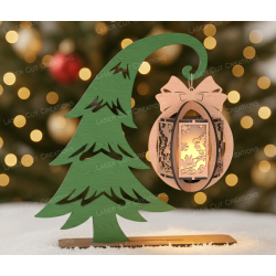 DIY MDF Christmas Lantern Kit - Paint & Glow