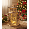 DIY Wooden Christmas Lantern Kit | LED Light Included | Unfinished