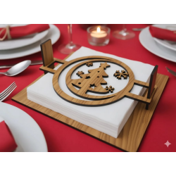 Festive Fir Napkin Caddy | Christmas Table Decor & Gifts