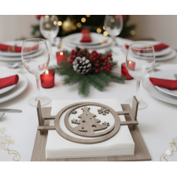 Festive Fir Napkin Caddy | Christmas Table Decor & Gifts