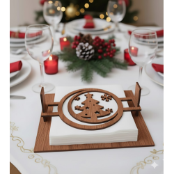 Festive Fir Napkin Caddy | Christmas Table Decor & Gifts