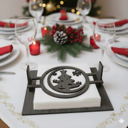 Festive Fir Napkin Caddy | Christmas Table Decor & Gifts