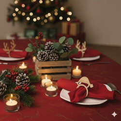 MDF Christmas Serviette Rings | 6 Designs | Unique Holiday Gift