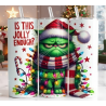 20oz Christmas Tumbler | Double Wall Insulated Skinny Cup w/ Straw