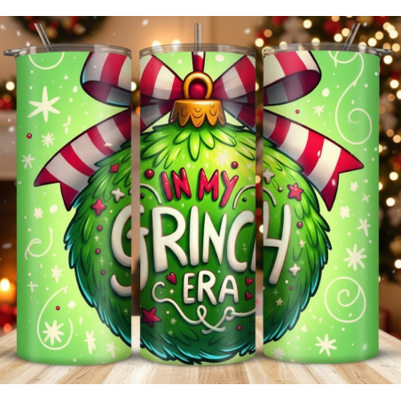 20oz Christmas Tumbler | Double Wall Insulated Skinny Cup w/ Straw